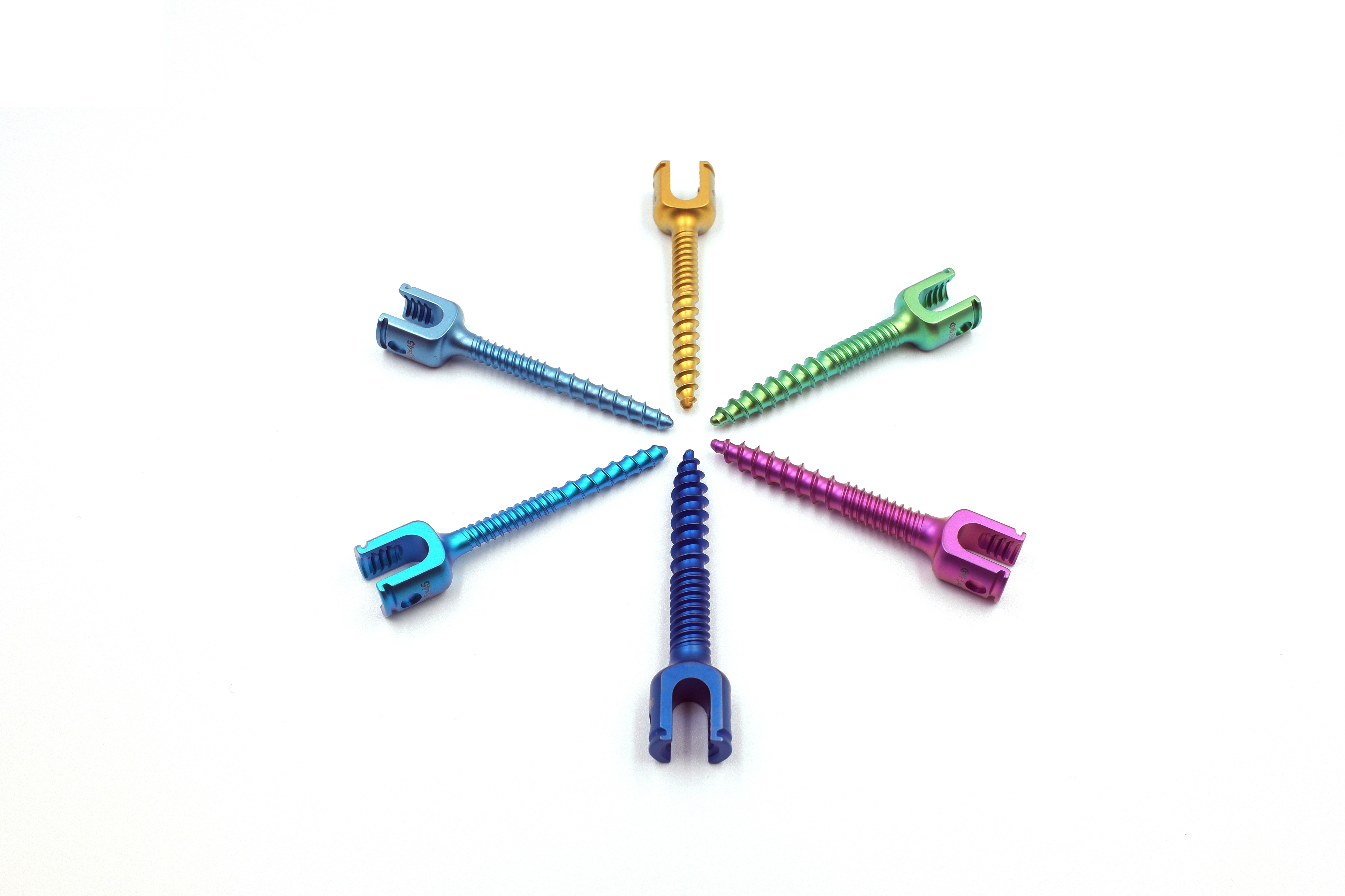 Short tail variable pitch pedicle screw