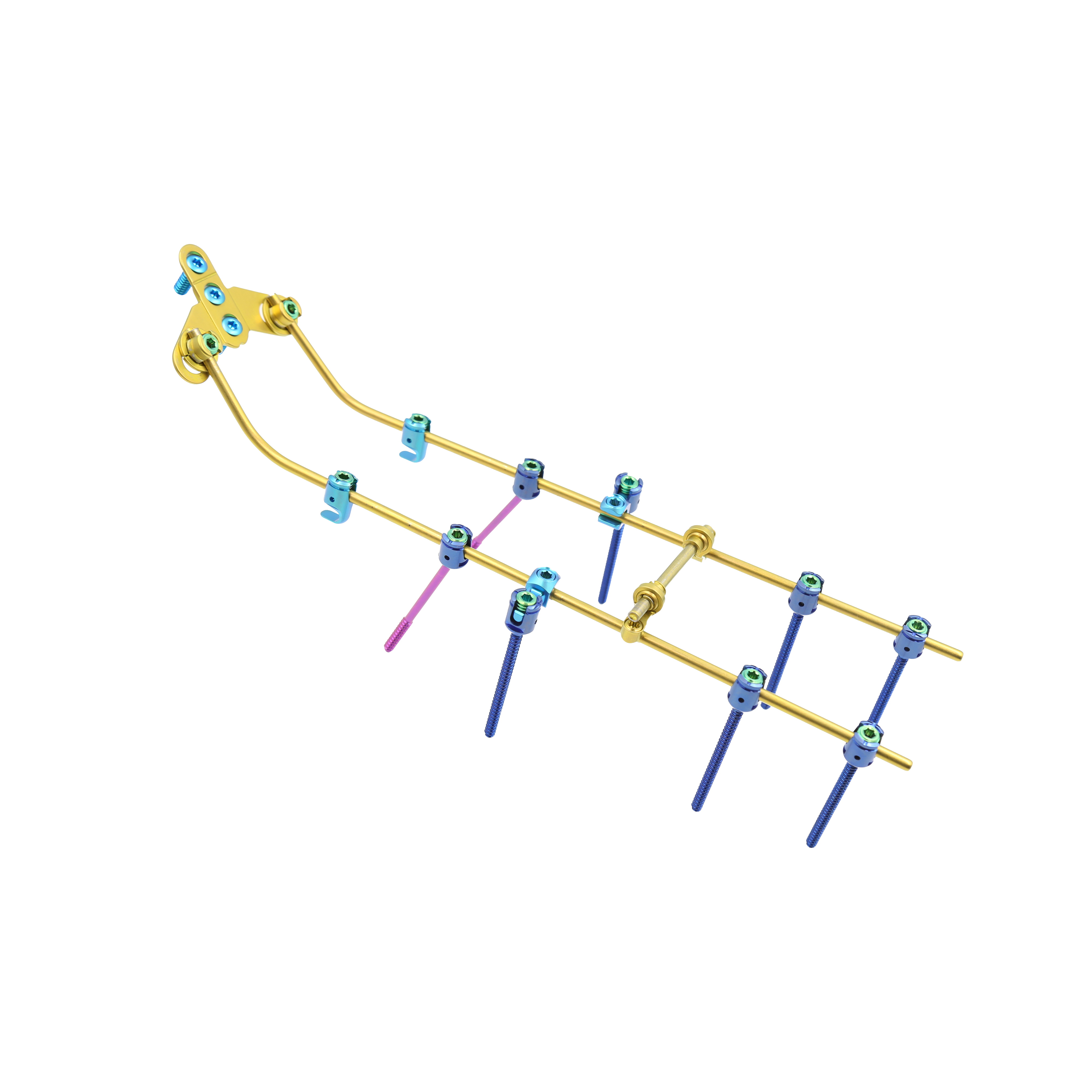Posterior cervical internal fixation titanium occipital bone plate