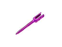 Long tail variable pitch pedicle screw